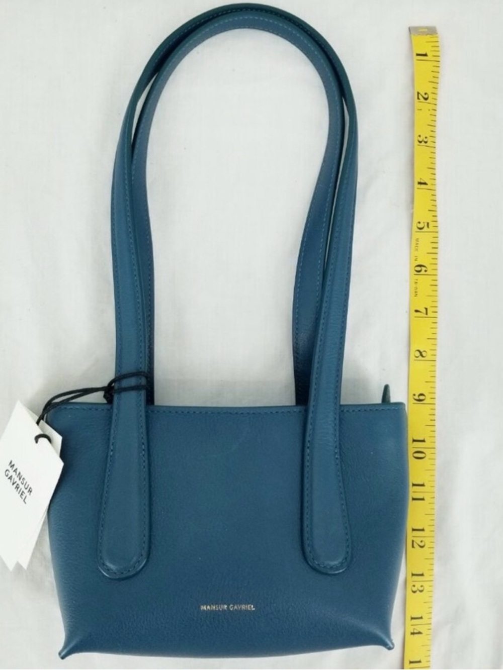 Mansur Gavriel Giraffe Mini Leather Purse -NWT - Peacock Limited Edition - Picture 2 of 8